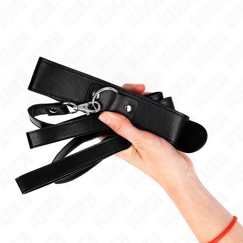 Kink – Halskette mit Gürtel 116 Cm Schwarz Gurt Verstellbar 32-50 C...