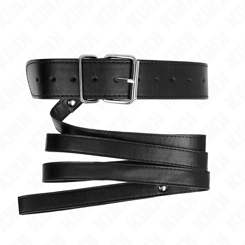 Kink – Halskette mit Gürtel 116 Cm Schwarz Gurt Verstellbar 32-50 C...