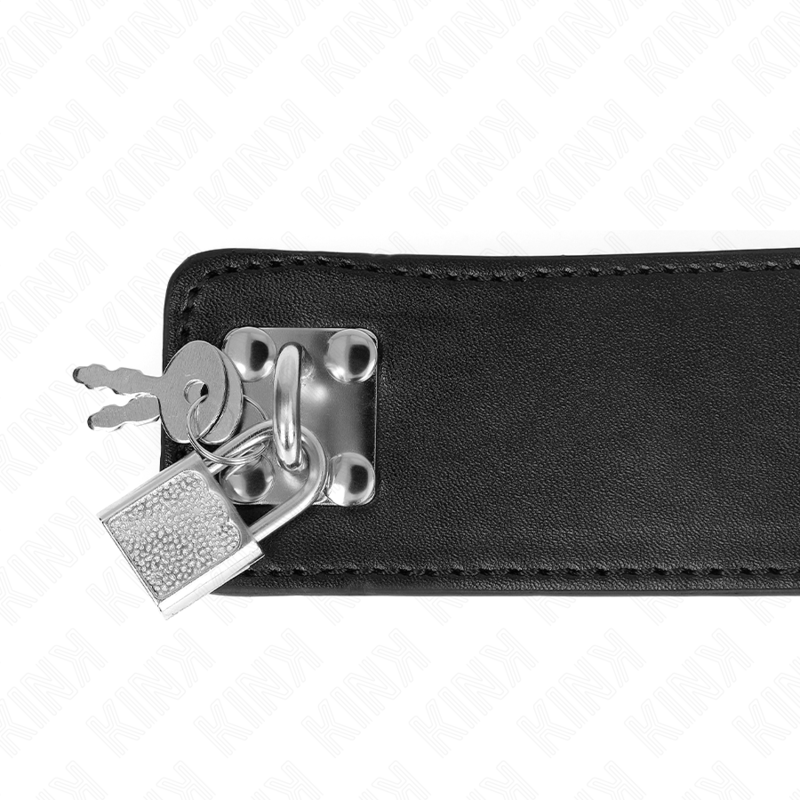 Kink – Halskette mit Gürtel 65 Cm mit Breitem Schwarzen Riemen Vers...