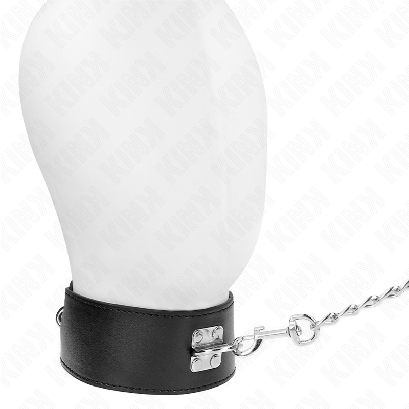 Kink – Halskette mit Gürtel 65 Cm mit Breitem Schwarzen Riemen Vers...