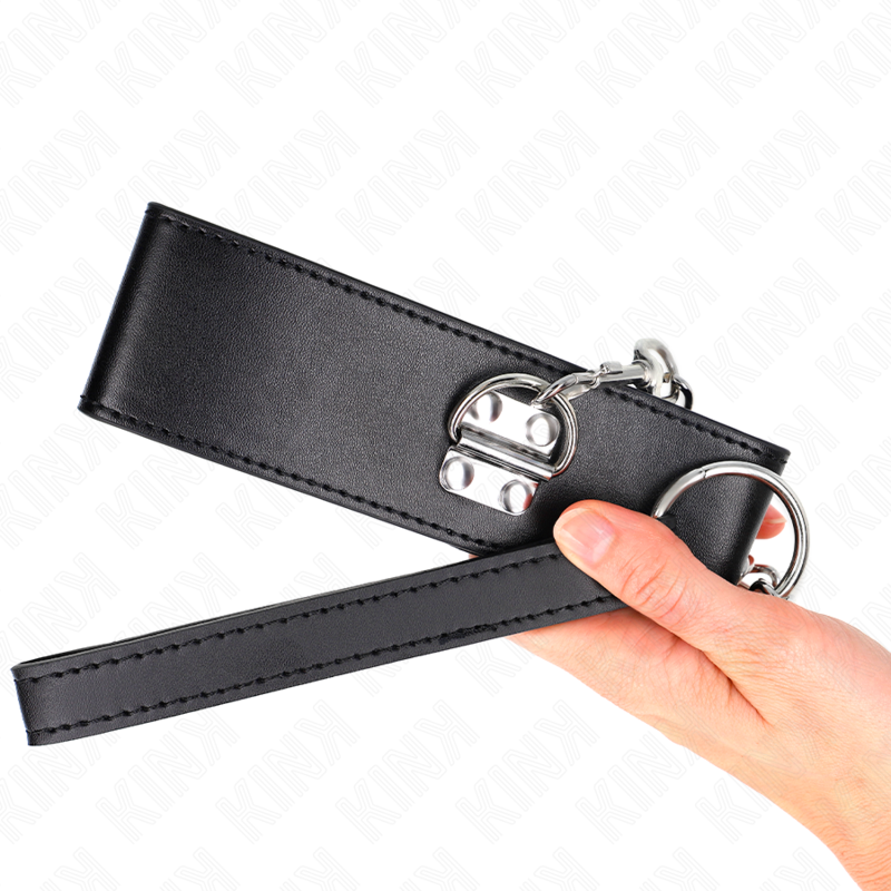 Kink – Halskette mit Gürtel 65 Cm mit Breitem Schwarzen Riemen Vers...