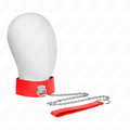 Kink – Halskette mit Gürtel 65 Cm mit Breitem Roten Band Verstellba...