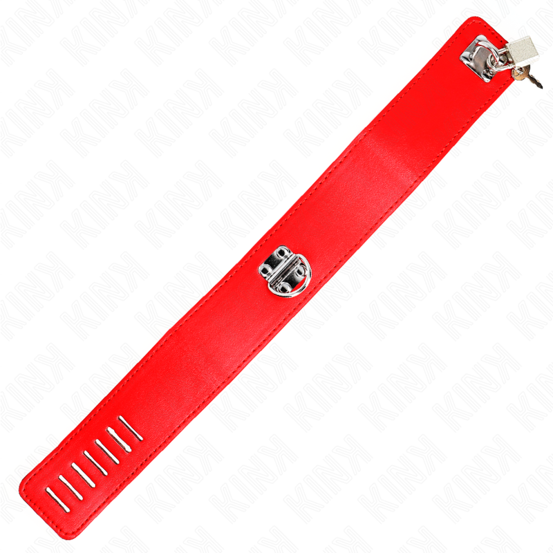 Kink – Halskette mit Gürtel 65 Cm mit Breitem Roten Band Verstellba...