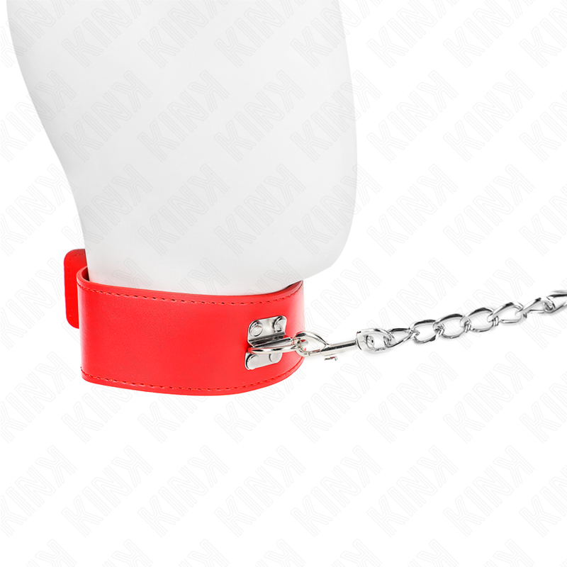 Kink – Halskette mit Gürtel 65 Cm mit Breitem Roten Band Verstellba...