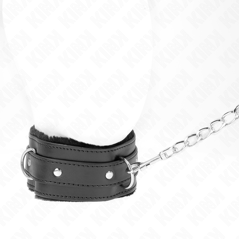 Kink – Halsband mit Leine 65 Cm mit Einschränkungen Schwarz 36-42 C...