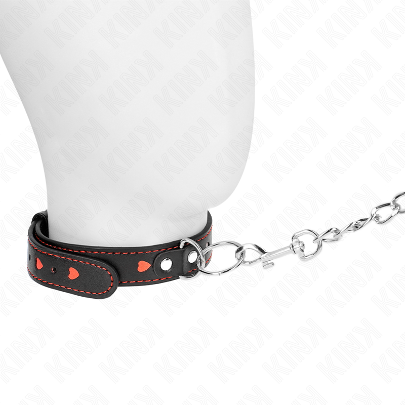 Kink – Halskette mit Band 65 Cm Herzdetails 52,5 x 2,5 Cm
