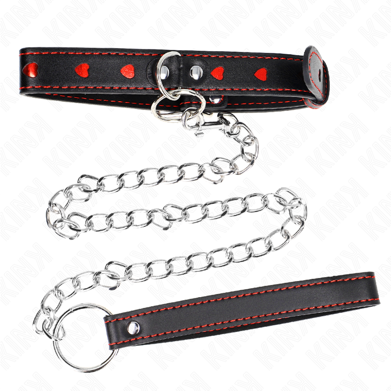 Kink – Halskette mit Band 65 Cm Herzdetails 52,5 x 2,5 Cm