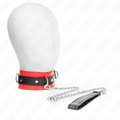 Kink – Halsband mit Gürtel 65 Cm mit Riemen Rot 54 x 4,5 Cm