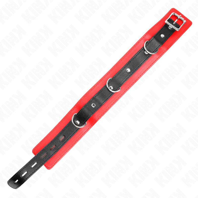 Kink – Halsband mit Gürtel 65 Cm mit Riemen Rot 54 x 4,5 Cm