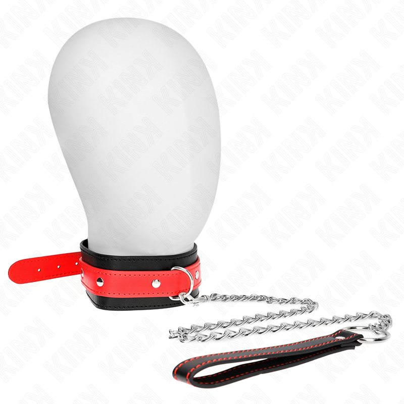 Kink – Halskette mit Rotem Band 65 Cm Verstellbar 36-43 Cm x 5 Cm