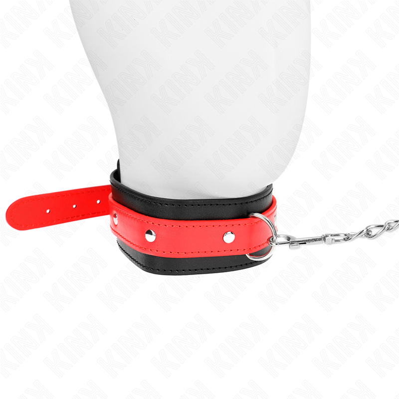 Kink – Halskette mit Rotem Band 65 Cm Verstellbar 36-43 Cm x 5 Cm