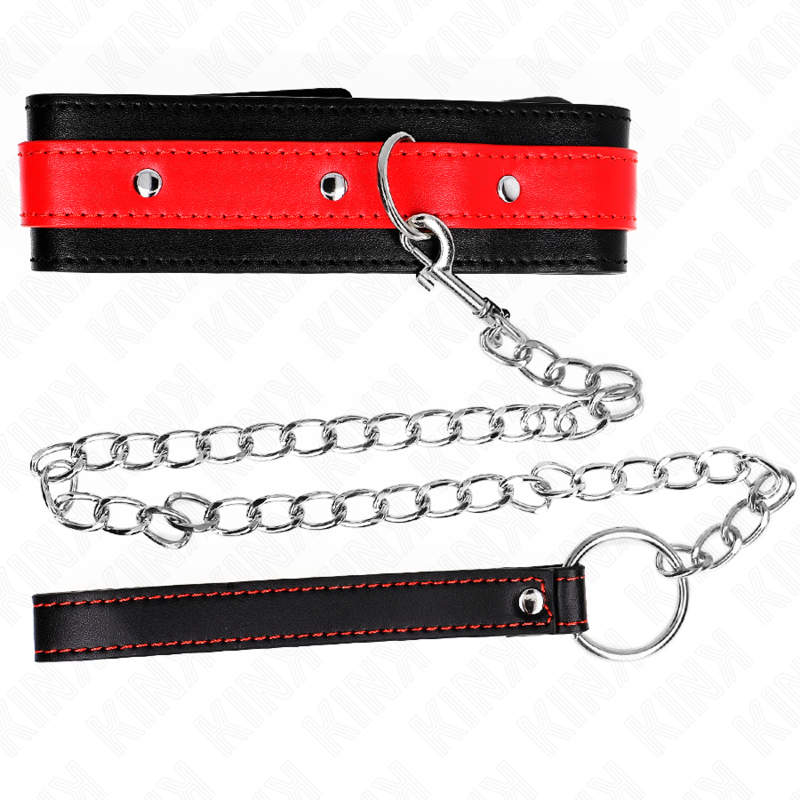 Kink – Halskette mit Rotem Band 65 Cm Verstellbar 36-43 Cm x 5 Cm