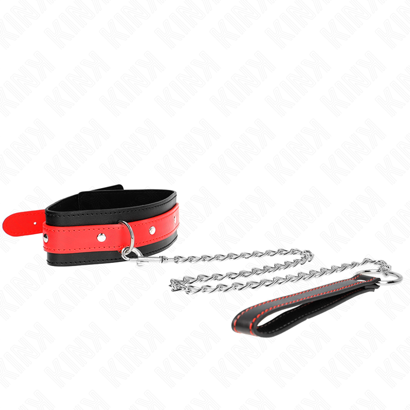 Kink – Halskette mit Rotem Band 65 Cm Verstellbar 36-43 Cm x 5 Cm