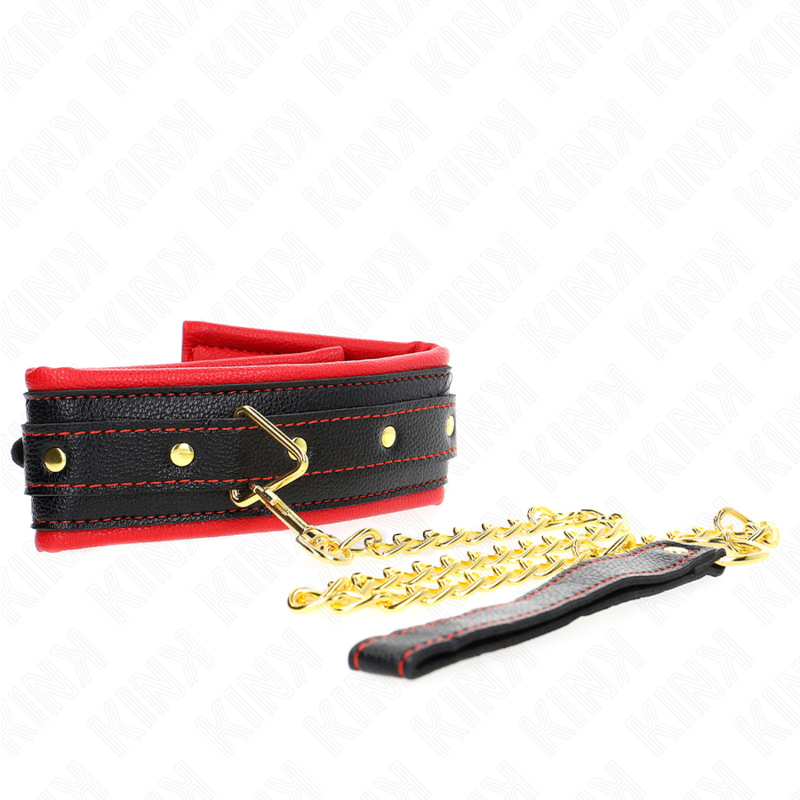 Kink – Halskette mit Schwammkunstlederband Modell 2 Verstellbar 37-...