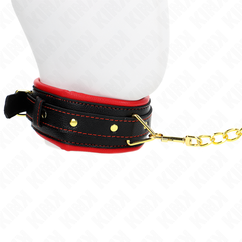 Kink – Halskette mit Schwammkunstlederband Modell 2 Verstellbar 37-...