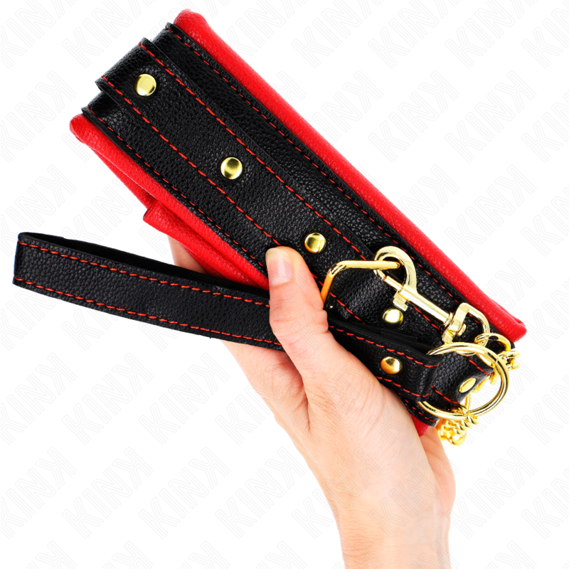 Kink – Halskette mit Schwammkunstlederband Modell 2 Verstellbar 37-...