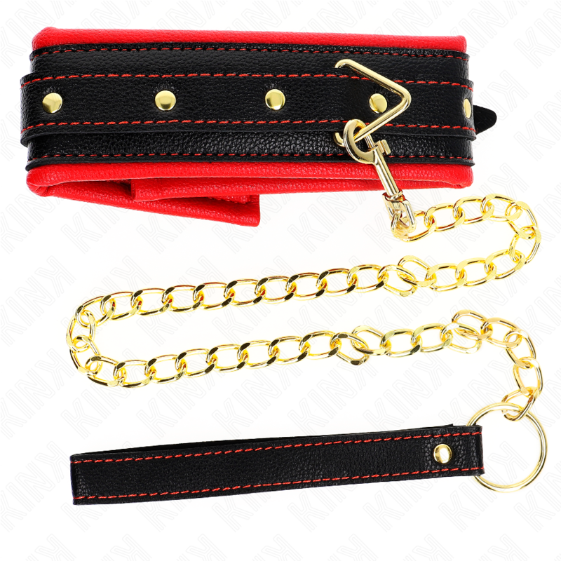 Kink – Halskette mit Schwammkunstlederband Modell 2 Verstellbar 37-...