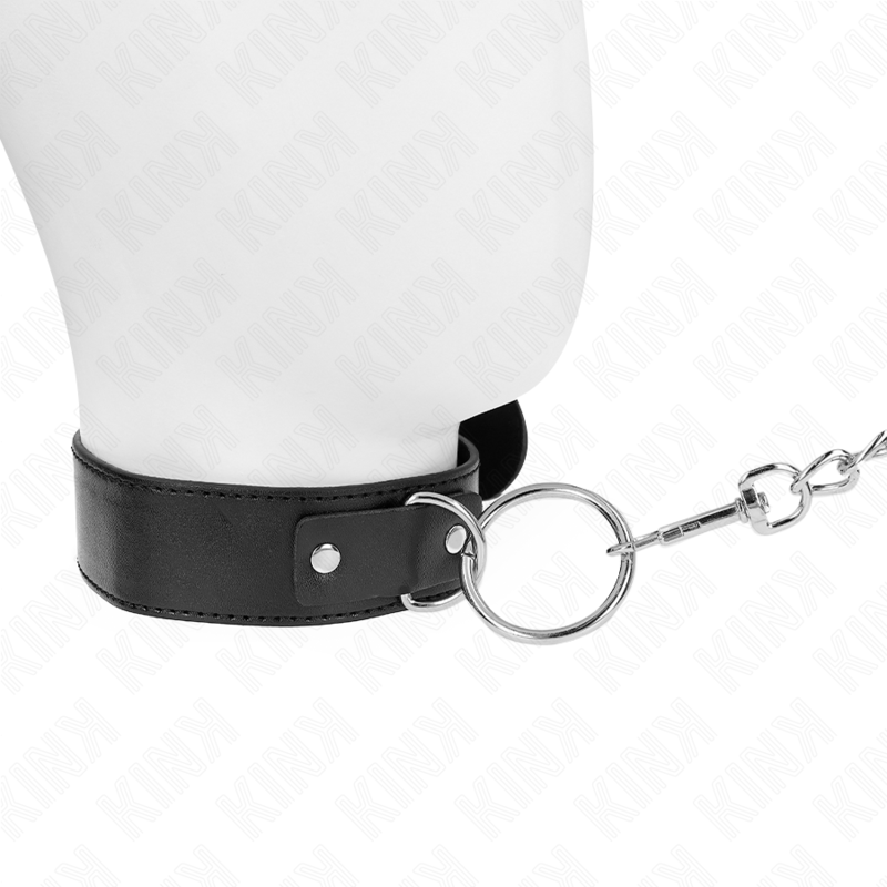 Kink – Basismodell Halsband mit Leine Modell 4 Verstellbar 36-43 Cm