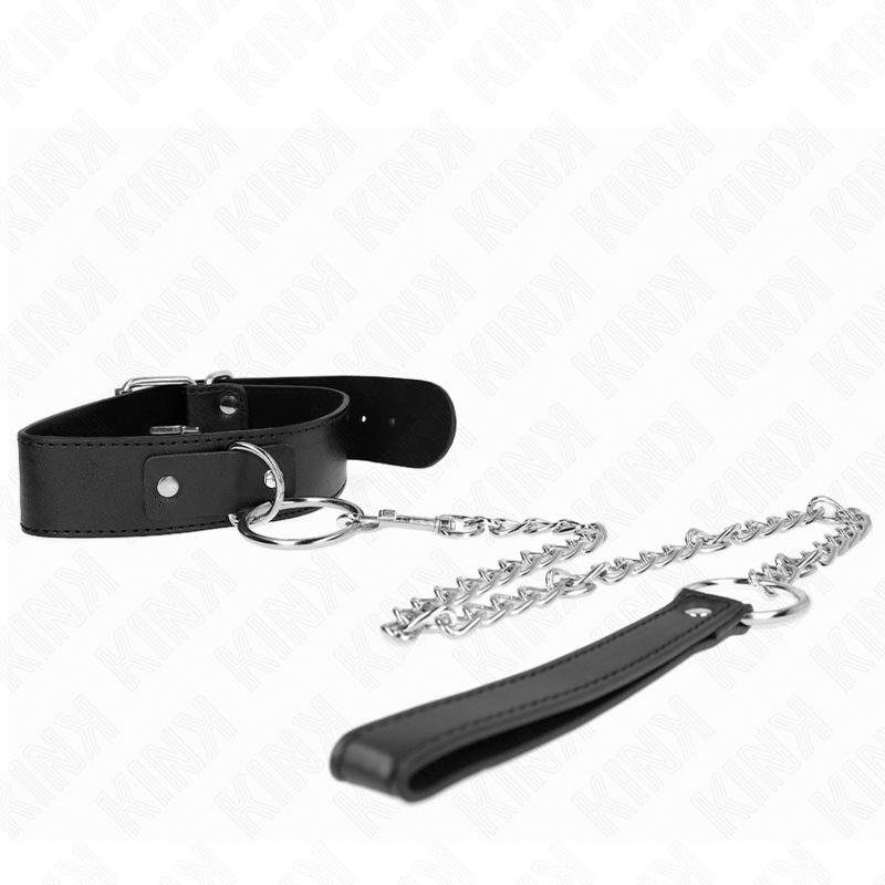 Kink – Basismodell Halsband mit Leine Modell 4 Verstellbar 36-43 Cm