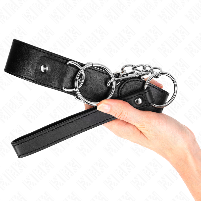 Kink – Basismodell Halsband mit Leine Modell 4 Verstellbar 36-43 Cm