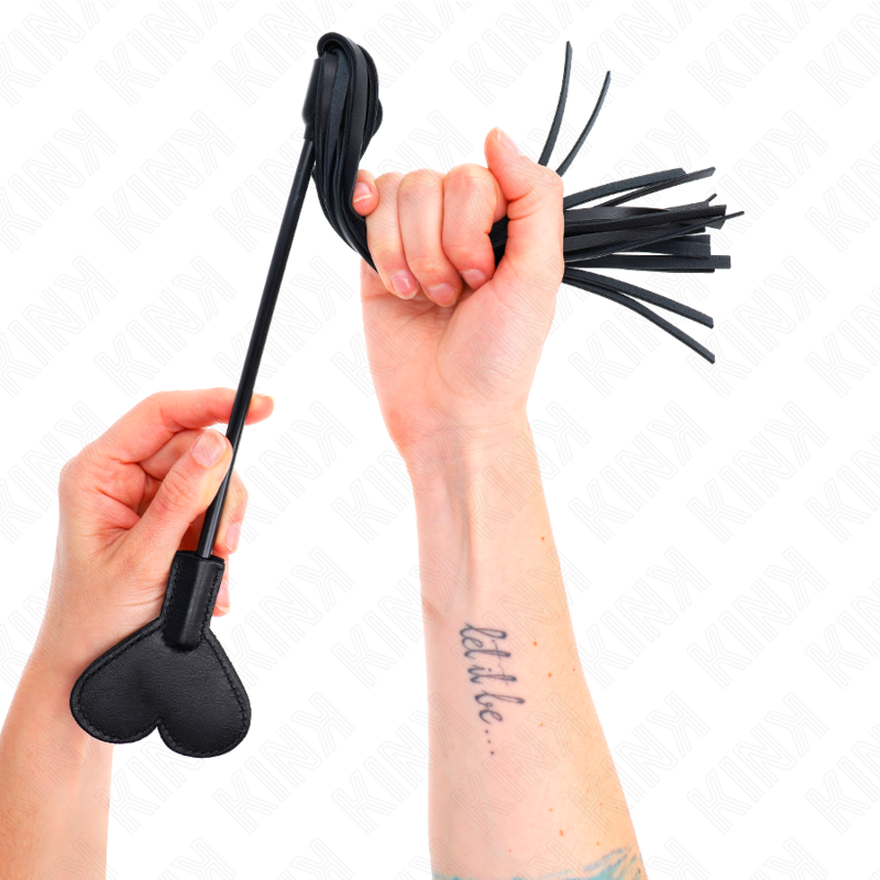 Kink – Range Peitsche mit Herzplatte 35 Cm