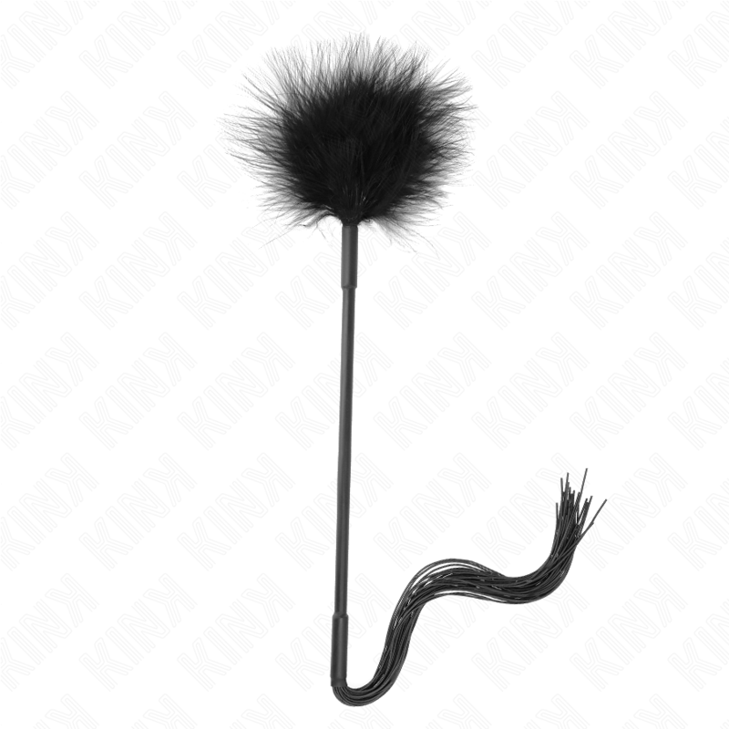 Kink – Silikonpeitsche mit Federn zum Kitzeln 47 Cm