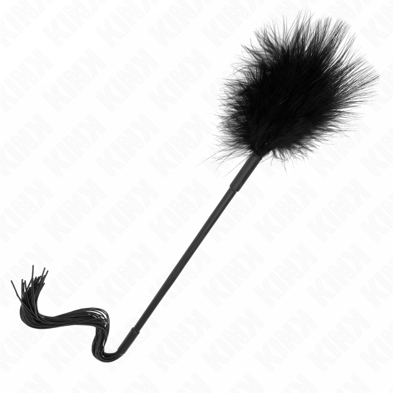 Kink – Silikonpeitsche mit Federn zum Kitzeln 47 Cm