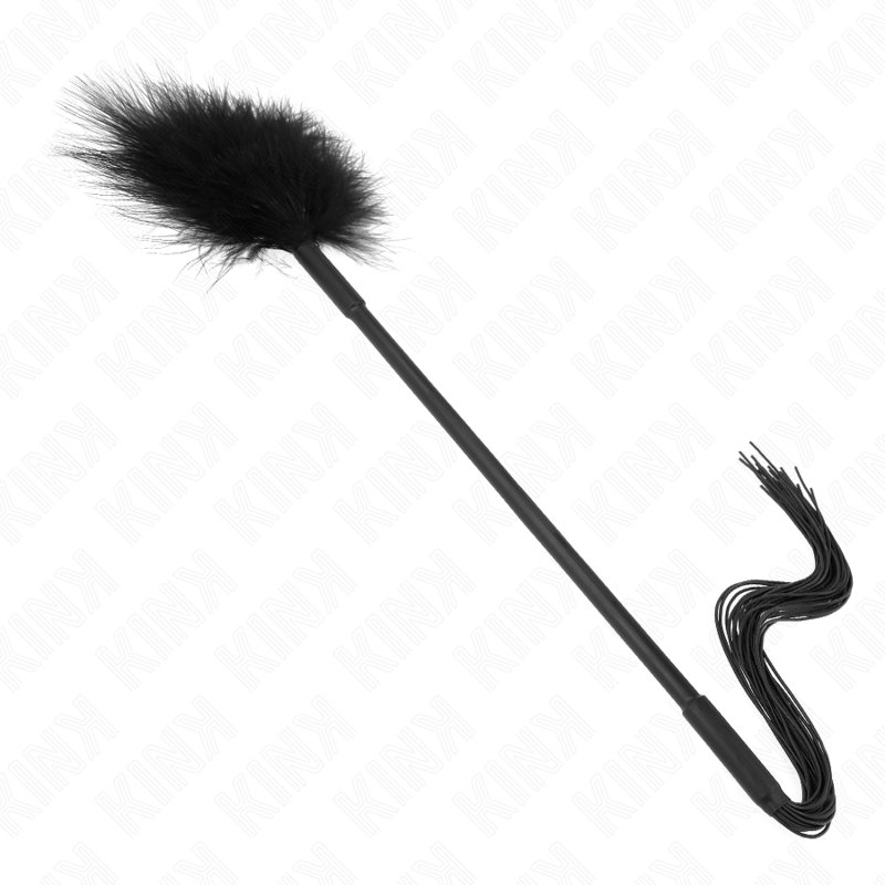 Kink – Silikonpeitsche mit Federn zum Kitzeln 47 Cm