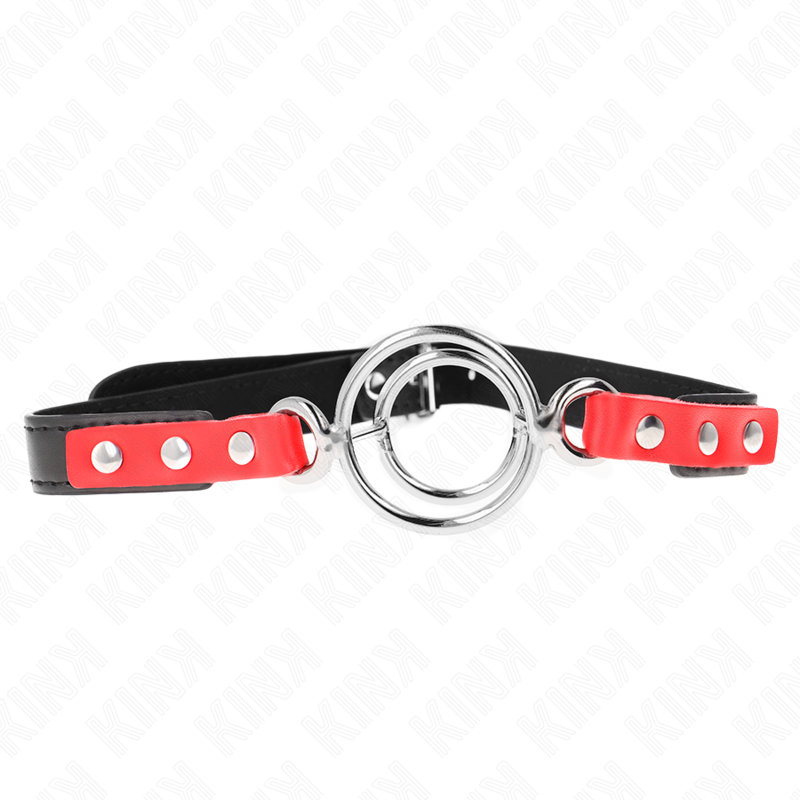 Kink – Knebel mit Mehreren O-Ringen 4 / 4,8 Cm Rot 38 x 56 Cm