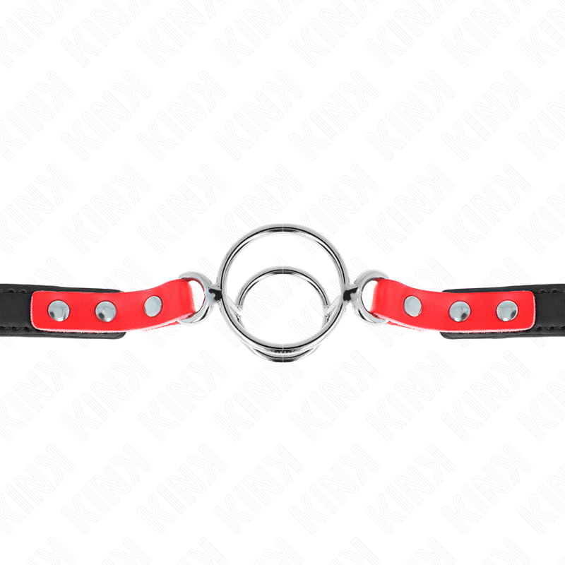 Kink – Knebel mit Mehreren O-Ringen 4 / 4,8 Cm Rot 38 x 56 Cm