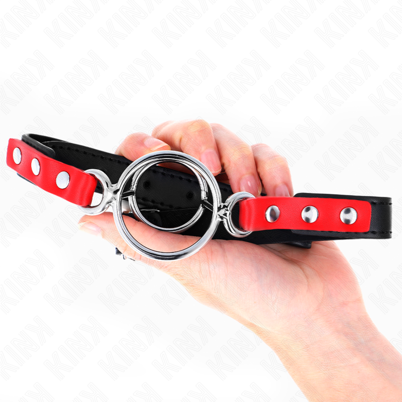 Kink – Knebel mit Mehreren O-Ringen 4 / 4,8 Cm Rot 38 x 56 Cm