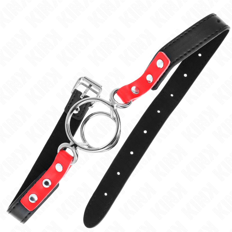 Kink – Knebel mit Mehreren O-Ringen 4 / 4,8 Cm Rot 38 x 56 Cm