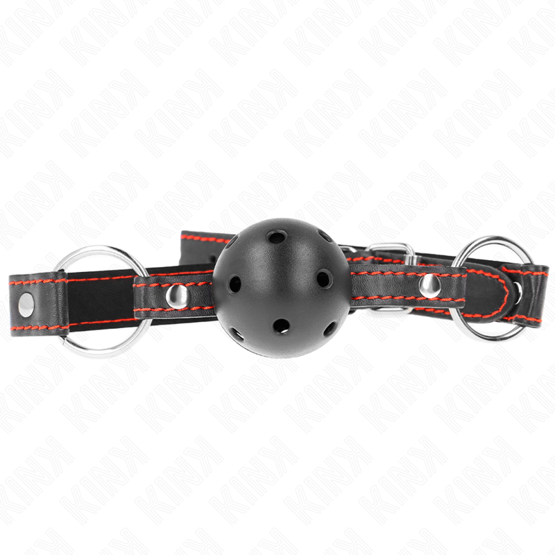 Kink – Hohlharter Schwarzer Ballknebel Modell 2 65 x 2,5 Cm