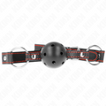 Kink – Hohlharter Schwarzer Ballknebel Modell 2 65 x 2,5 Cm