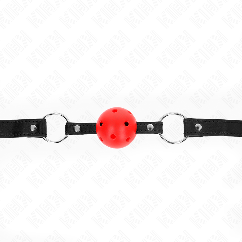 Kink – Hohl, Hart, Roter Ball, 4,5 Cm, Gag, Modell 1, 63,5 x 2 Cm