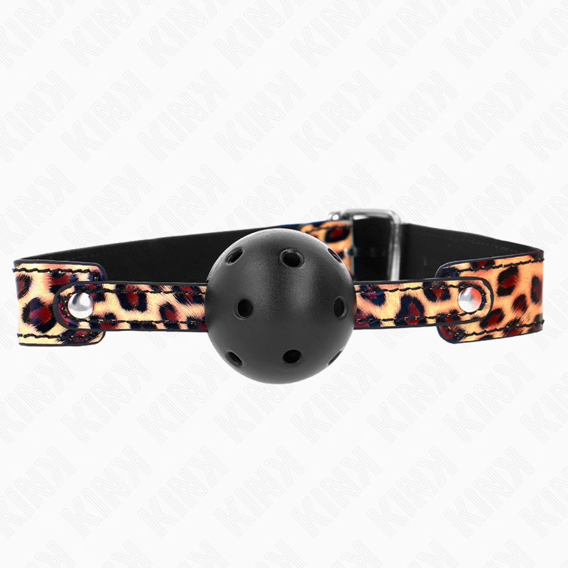 Kink Leopard Atmungsaktiver Ball 4,5 CM Gag 65 X 2,5 CM