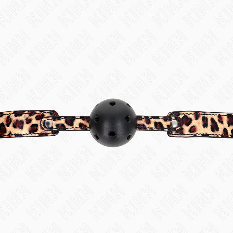 Kink Leopard Atmungsaktiver Ball 4,5 CM Gag 65 X 2,5 CM