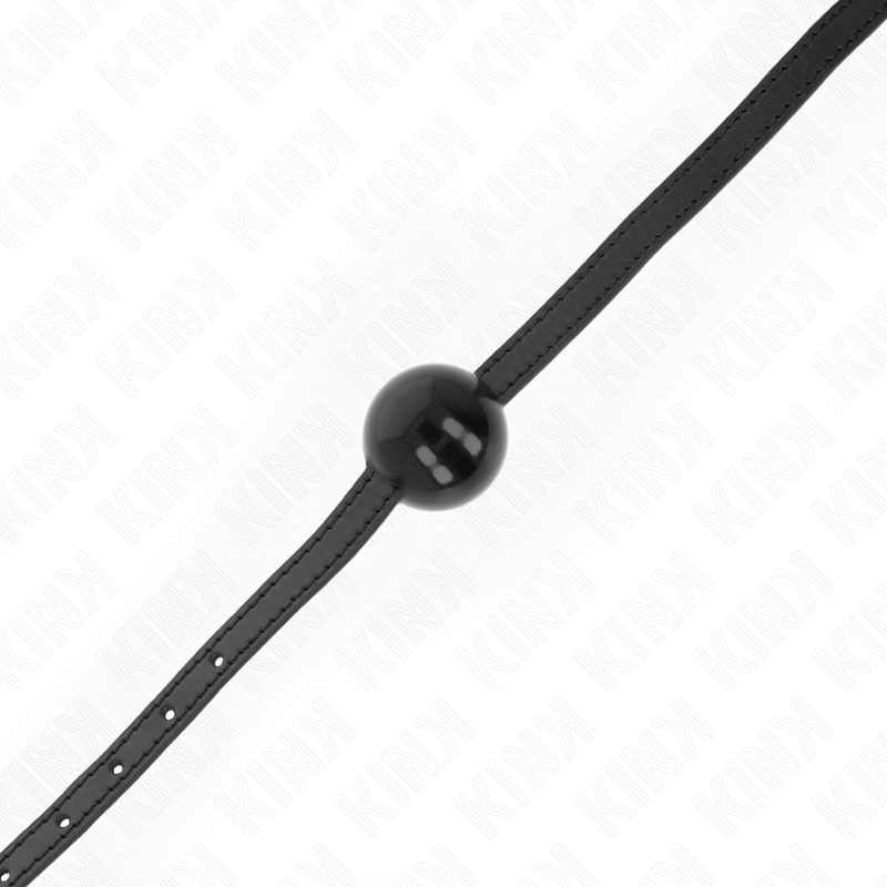 Kink – Schwarzer Einzelner Fester Ball 4 Cm Gag 65 x 1,5 Cm