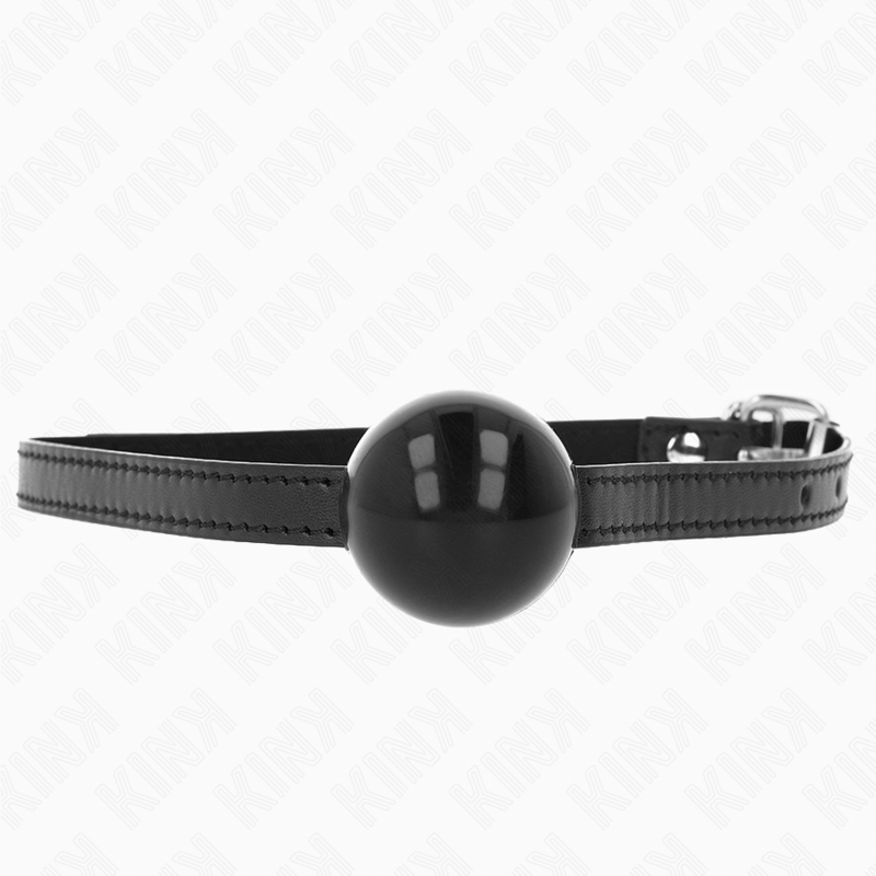 Kink – Schwarzer Einzelner Fester Ball 4 Cm Gag 65 x 1,5 Cm