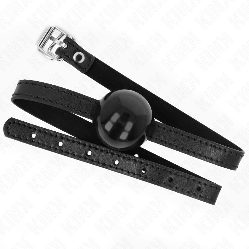 Kink – Schwarzer Einzelner Fester Ball 4 Cm Gag 65 x 1,5 Cm