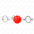Kink – Roter Transparenter Pvc-Ball 4 Cm Knebel Verstellbar