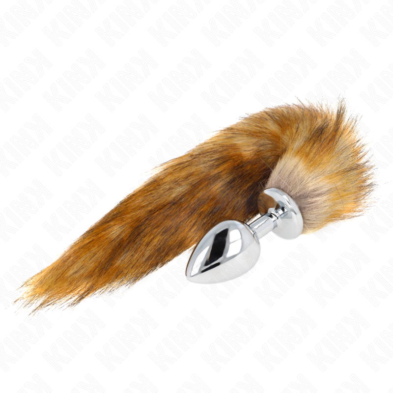Kink – Anal Plug Grösse L 10 x 4 Cm mit Kunststoffschwanz 40 Cm Braun