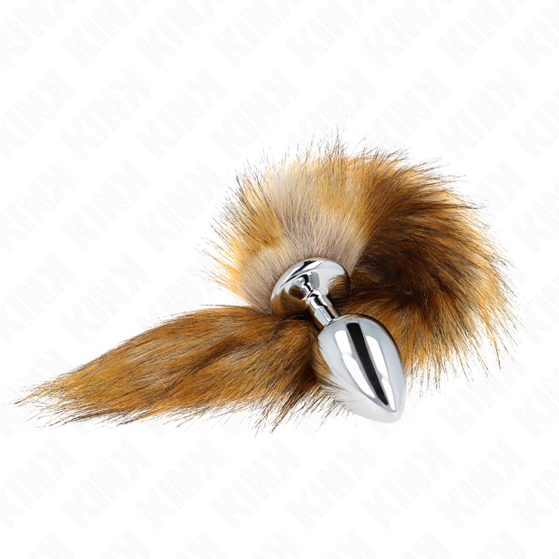 Kink – Anal Plug Grösse L 10 x 4 Cm mit Kunststoffschwanz 40 Cm Braun