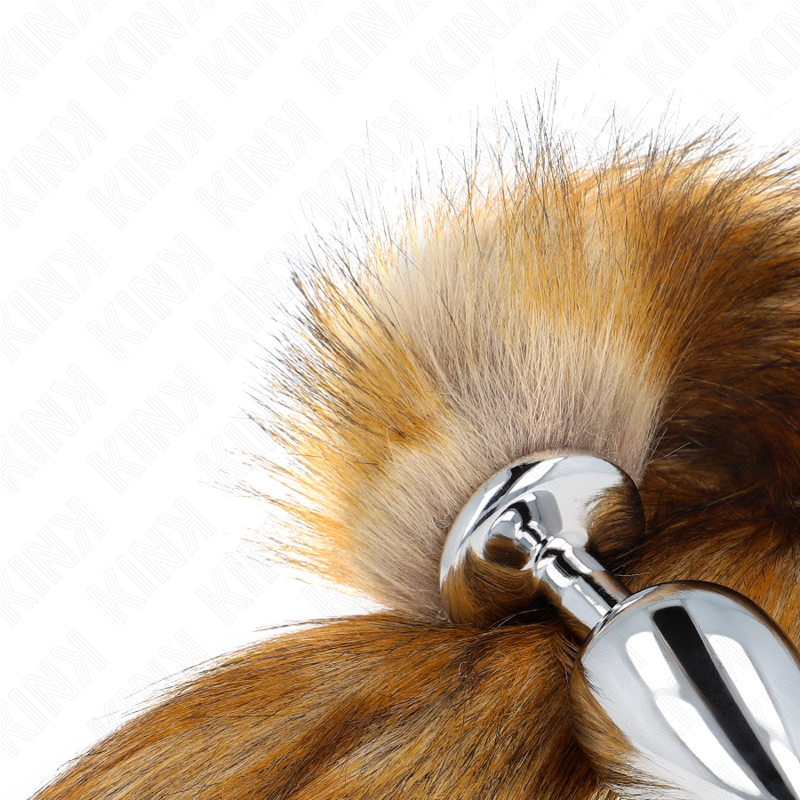 Kink – Anal Plug Grösse L 10 x 4 Cm mit Kunststoffschwanz 40 Cm Braun