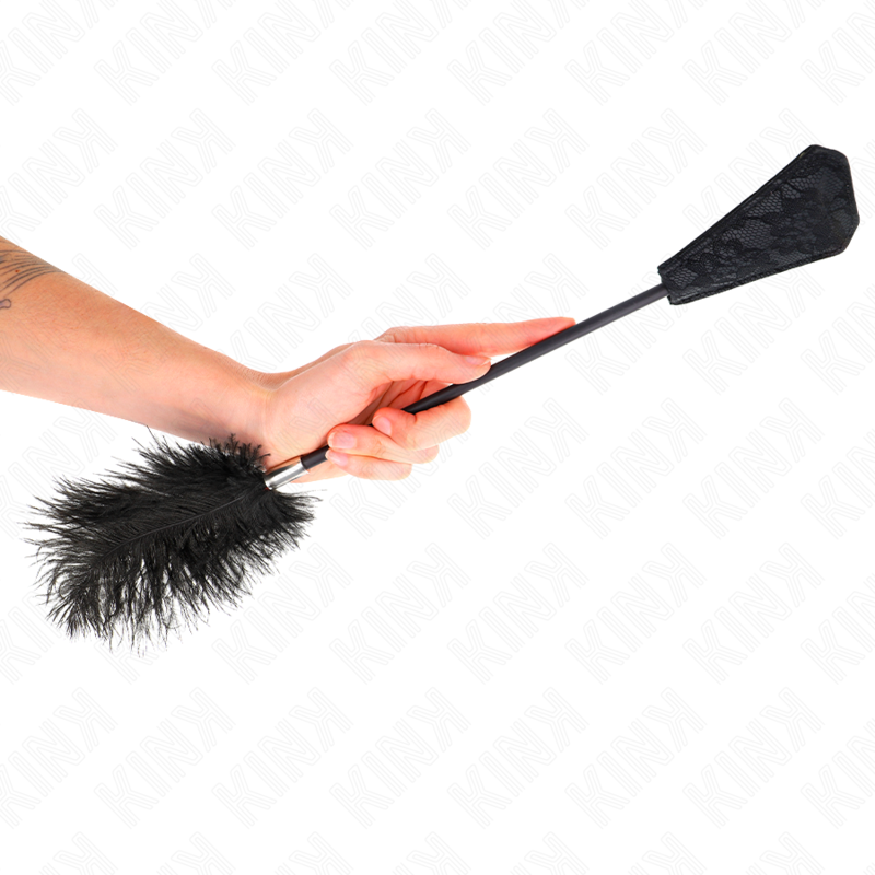 Kink Straussenfedern Zum Kitzeln mit Spitzenpalette 56 cm