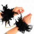 Kink – Federhandmanschetten mit Goldkette Modell 1