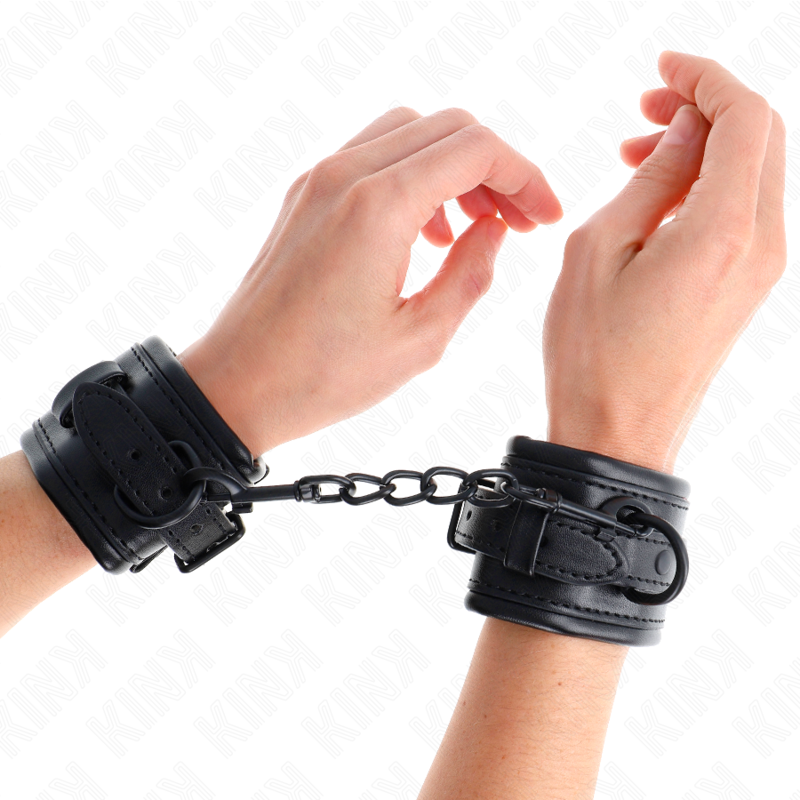 Kink – Handgelenkfesseln Schwarz Verstellbar 20-30 Cm x 6 Cm
