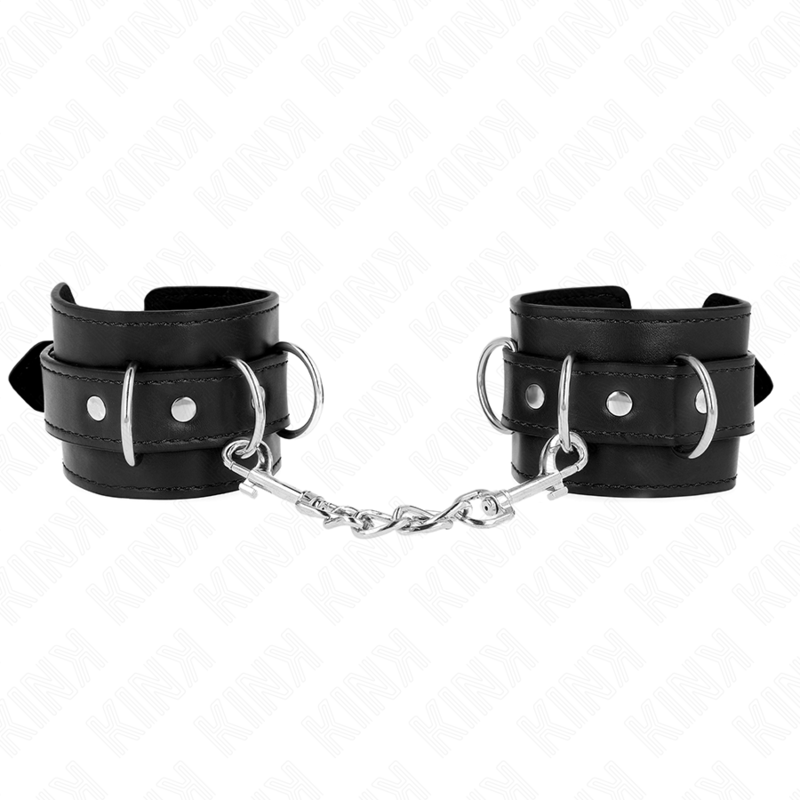Kink – 3 D-Ring Handgelenkfesseln Verstellbar Schwarz 17,5-25 Cm x...