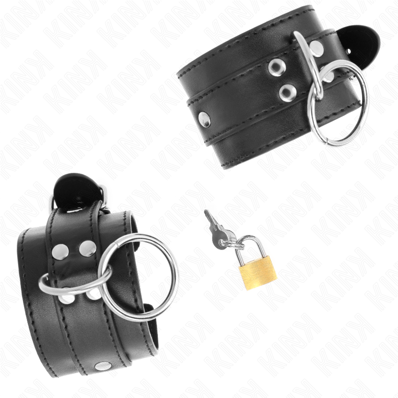 Kink – O-Ring Verriegelte Handgelenkfesseln Schwarz Verstellbar 20-...