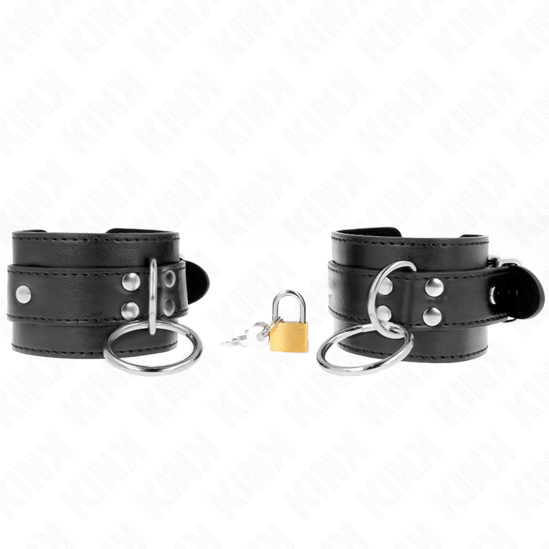 Kink – O-Ring Verriegelte Handgelenkfesseln Schwarz Verstellbar 20-...